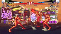 Ultra Street Fighter 4 Omega mode mods sexy new Elena Bikini Slingshot costumes HD 60fps gameplay 2