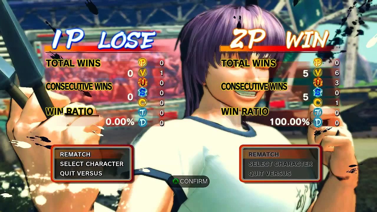 Ultra Street Fighter 4 Omega mode mods sexy new Ibuki School Girl costumes HD 60fps Gameplay 2