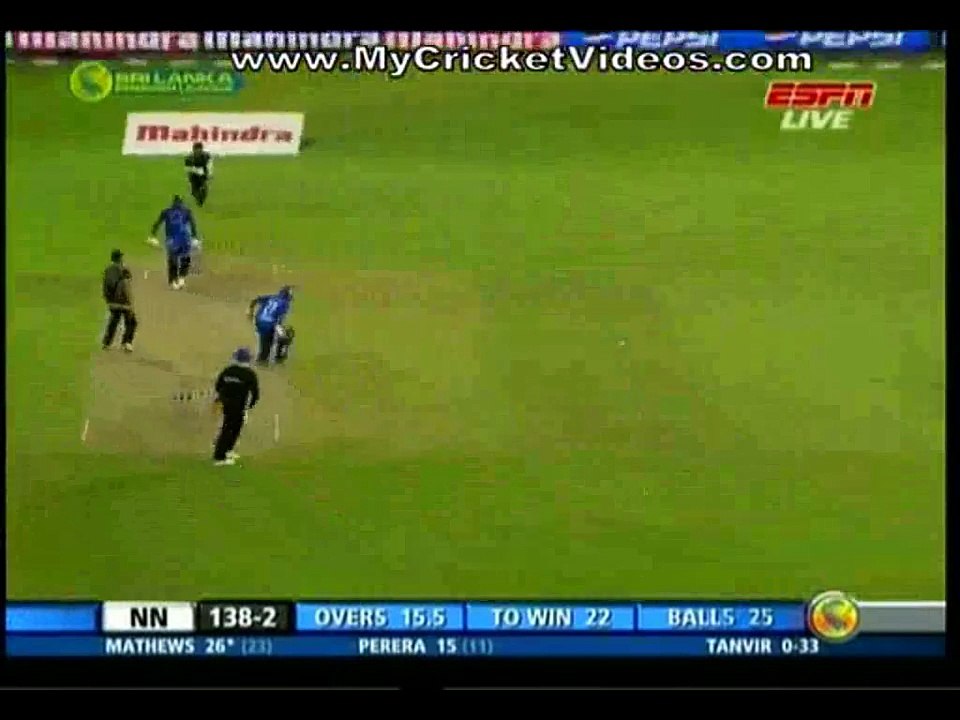 Misbah-ul-Haq's Brilliant runout in Srilankan Premier League (SLPL) 2012