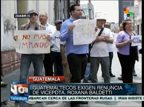 Guatemala: piden la renuncia de vicepresidenta por caso de corrupción