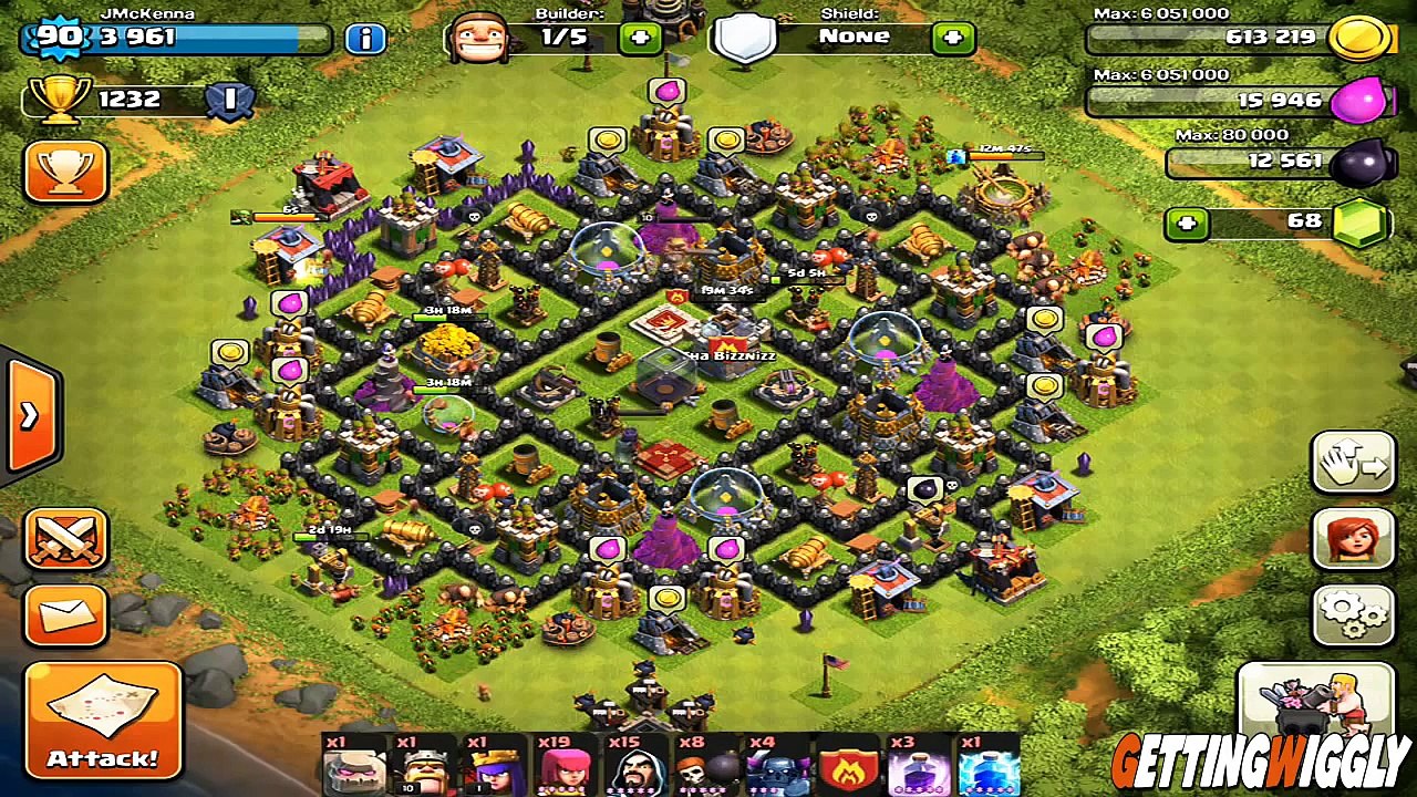 Clash of Clans - Best Clan Wars Attack Strategy After Update? GoWiPe Attack Strategy!