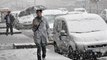 Erzurum'a Nisan Ortasında Lapa Lapa Kar Yağdı