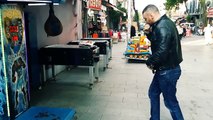 ✔Bordo bereli Türk yumruğu :-) BOKS MAKİNASI