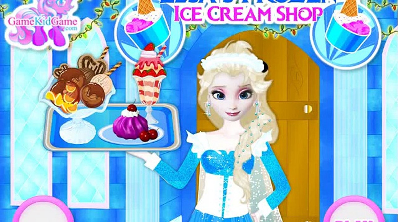 Frozen Elsa juego heladería - Ayuda gestión Elsa su hielo congelado crema tienda