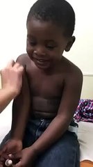 Little Boy Takes Shot Like A Boss