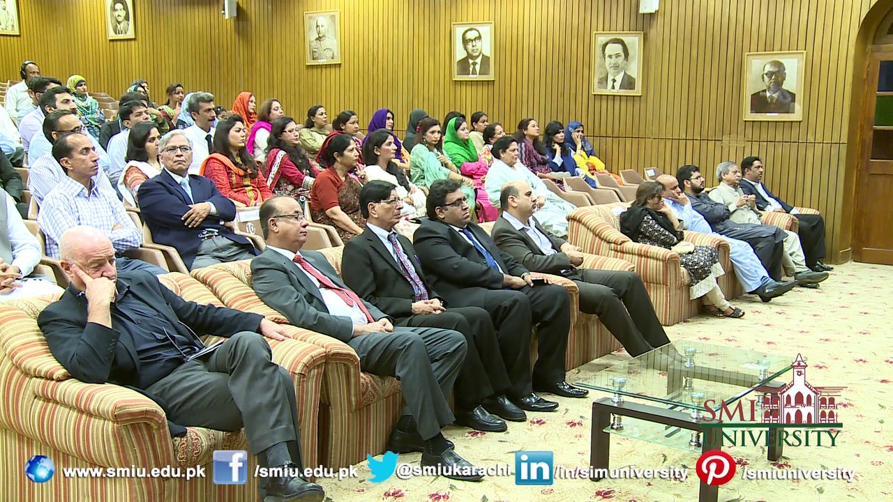 Dr. Mukhtar Ahmed Chairman Higher Education Commission, Pakistan Addressed on " Higher Education Commission " at SMIU