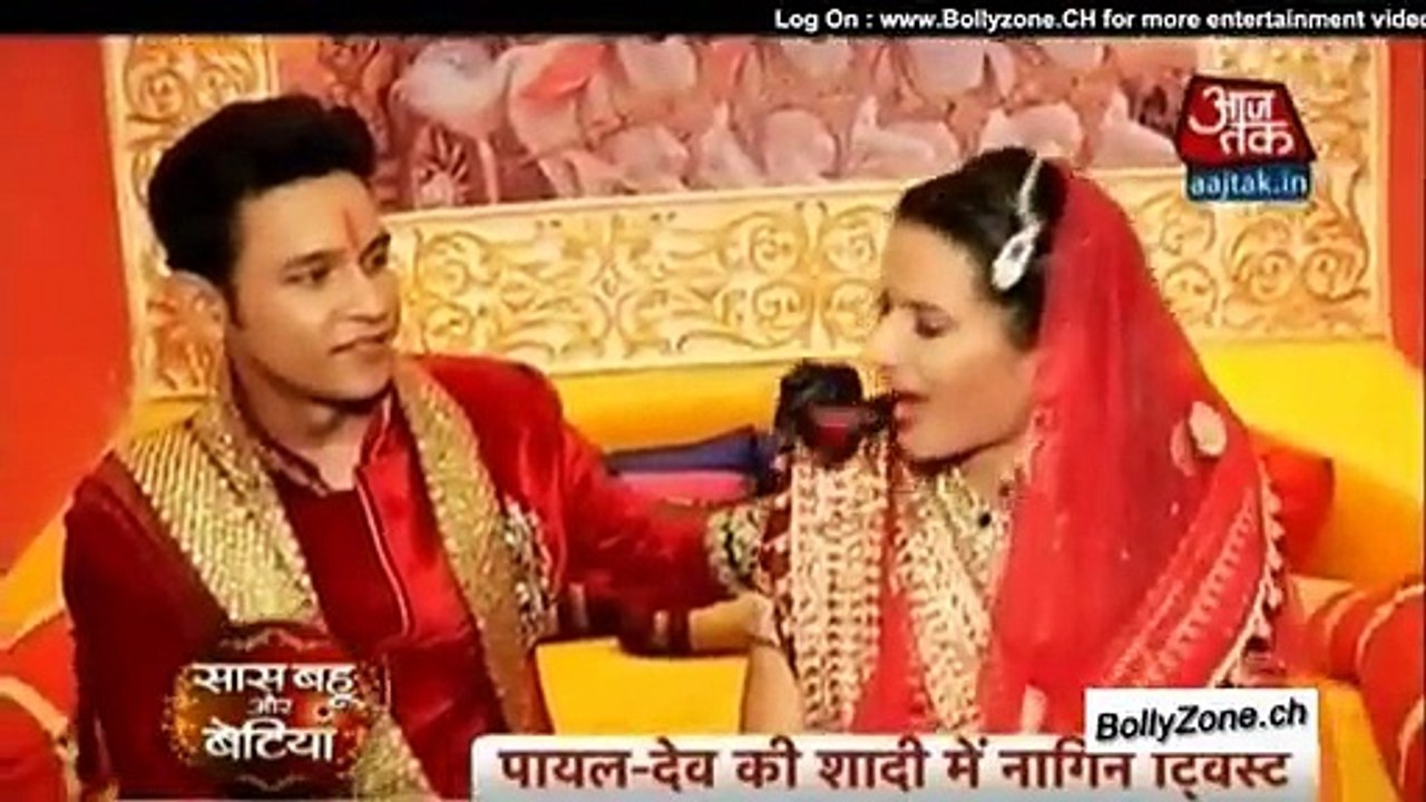 Payal-Dev Ki Shaadi MKein Nagin Ka Twist!! - Service Wali Bahu - 21st April 2015