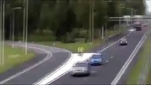 horrible accident of a police man