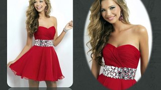 Red evening dresses
