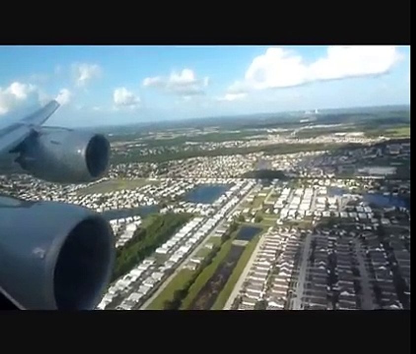 LH464: Approach and Landing at Orlando Airport - with Lufthansa Airbus A340-600 (D-AIHD)