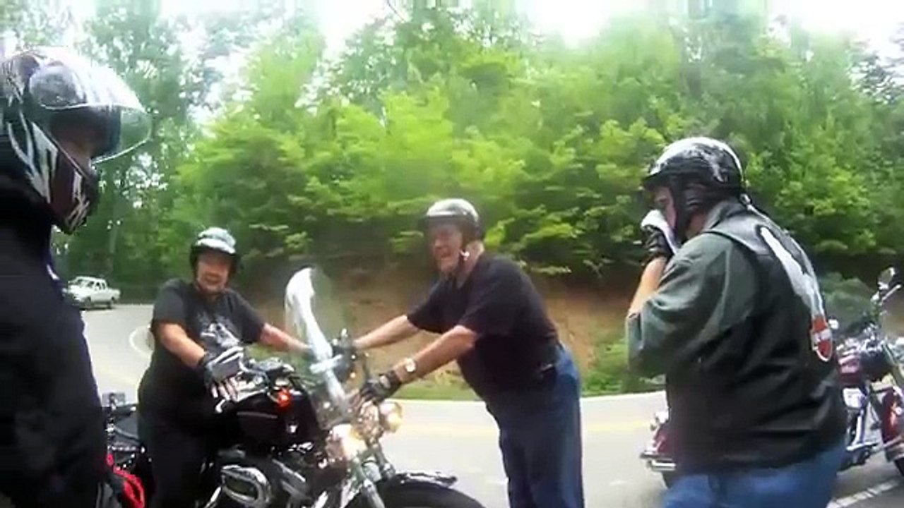 Bloody motorcycle crash on the tail of the dragon.08-06-11