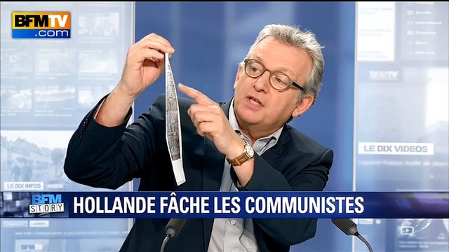 Propos de François Hollande sur le PCF: j'ai un peu de mal à l'avaler , déclare Pierre Laurent