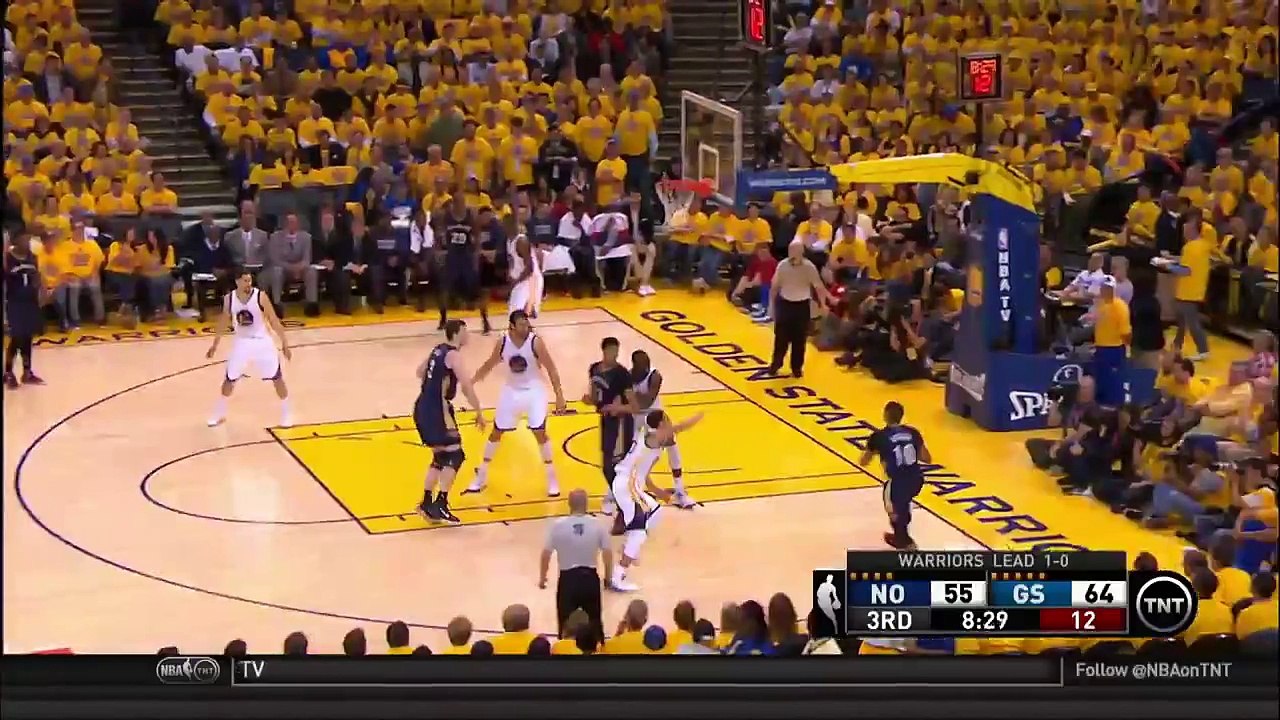 Omer Asik Slam Dunk _ Pelicans vs Warriors _ Game 2 _ April 20, 2015 _ 2015 NBA Playoffs