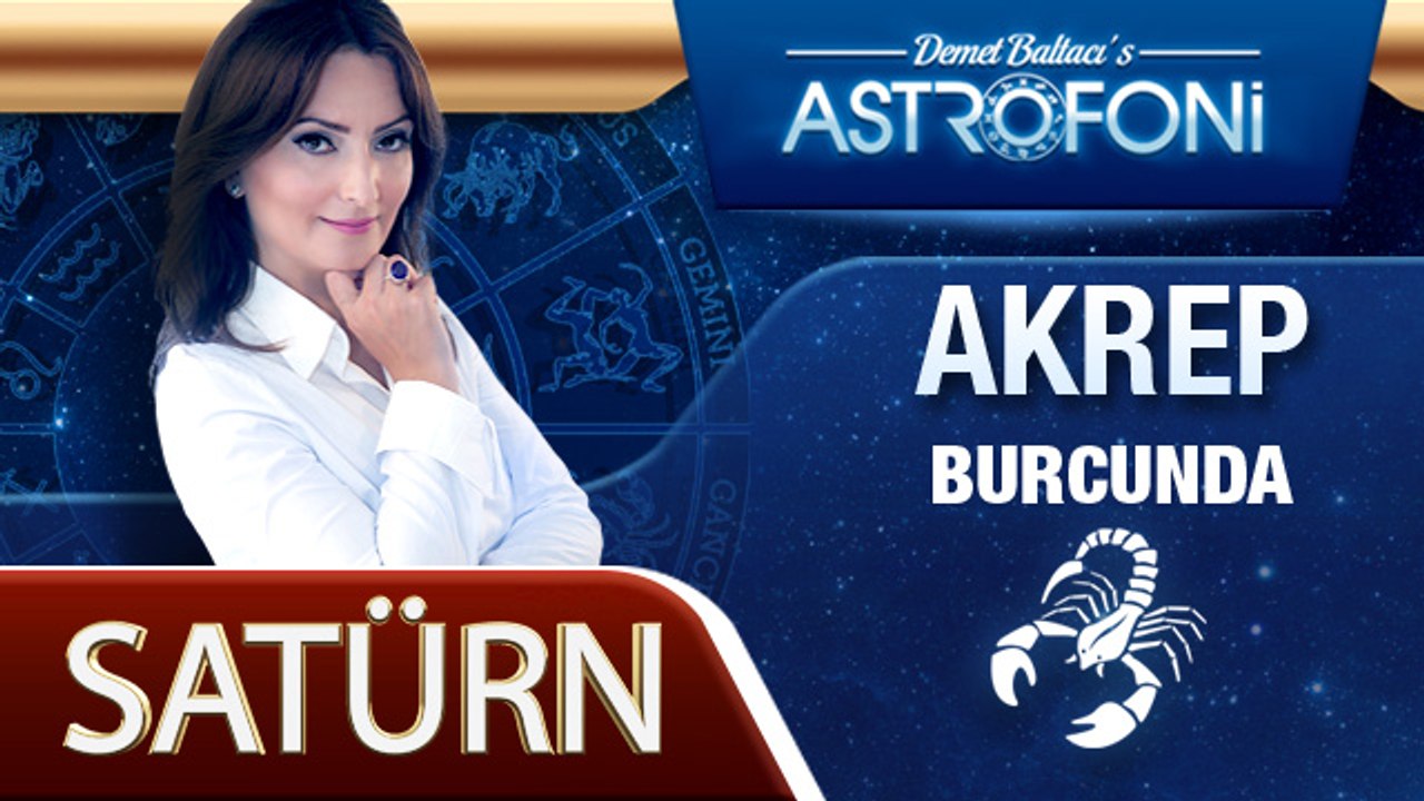 Satürn Akrep Burcunda