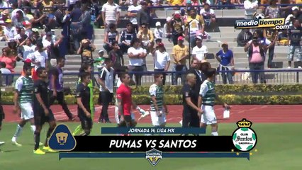 El Gol del: Pumas vs Santos (1-0)