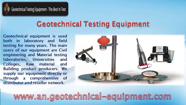 Geotechnical Equipment