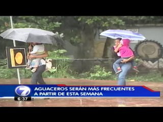 Aguaceros serán más frecuentes a partir de esta semana