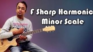 How To Play - F Sharp Harmonic Minor Scale - Guitar Lesson For Beginners