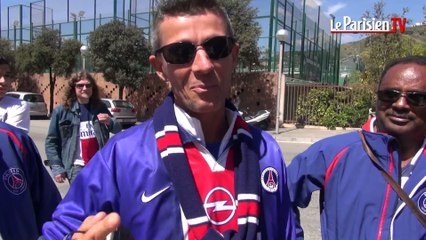 Barça-PSG: une balade et des encouragements avant le grand défi