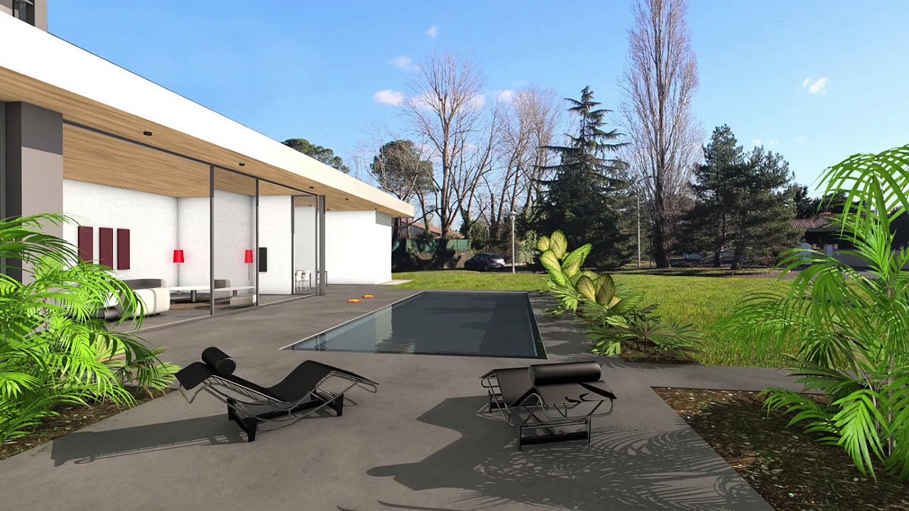 Villa d'exception concept dedans dehors tournefeuille