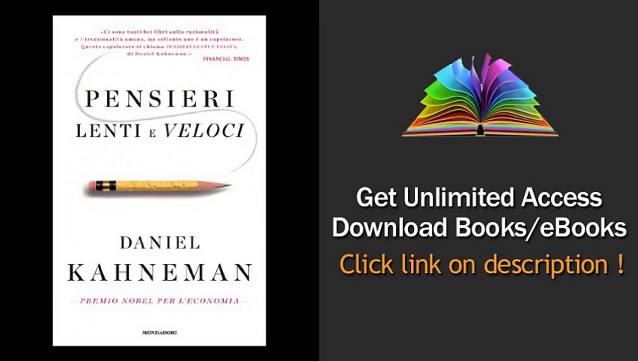 Scarica Pensieri lenti e veloci (Saggi) PDF