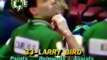 Julius Erving crushes the Celtics after a rare Larry Bird choke at the free throw line