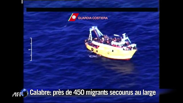 446 migrants sauvés au large de l'Italie