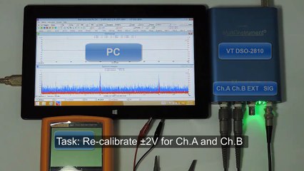How to re-calibrate a PC USB oscilloscopes?