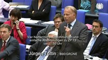 Jürgen Trittin mit Kurzintervention und Konter von Außenminister Guido Westerwelle