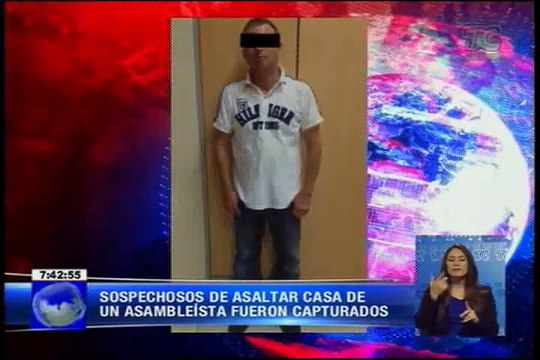 Sospechosos de asaltar casa de un asambleísta fueron capturados