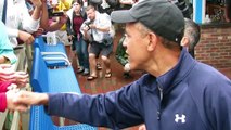 President Obama visits Nancy's Restaurant in Oak Bluffs