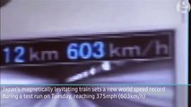 Japans maglev train breaks world speed record with 600km_h test run - World news - The Guardian
