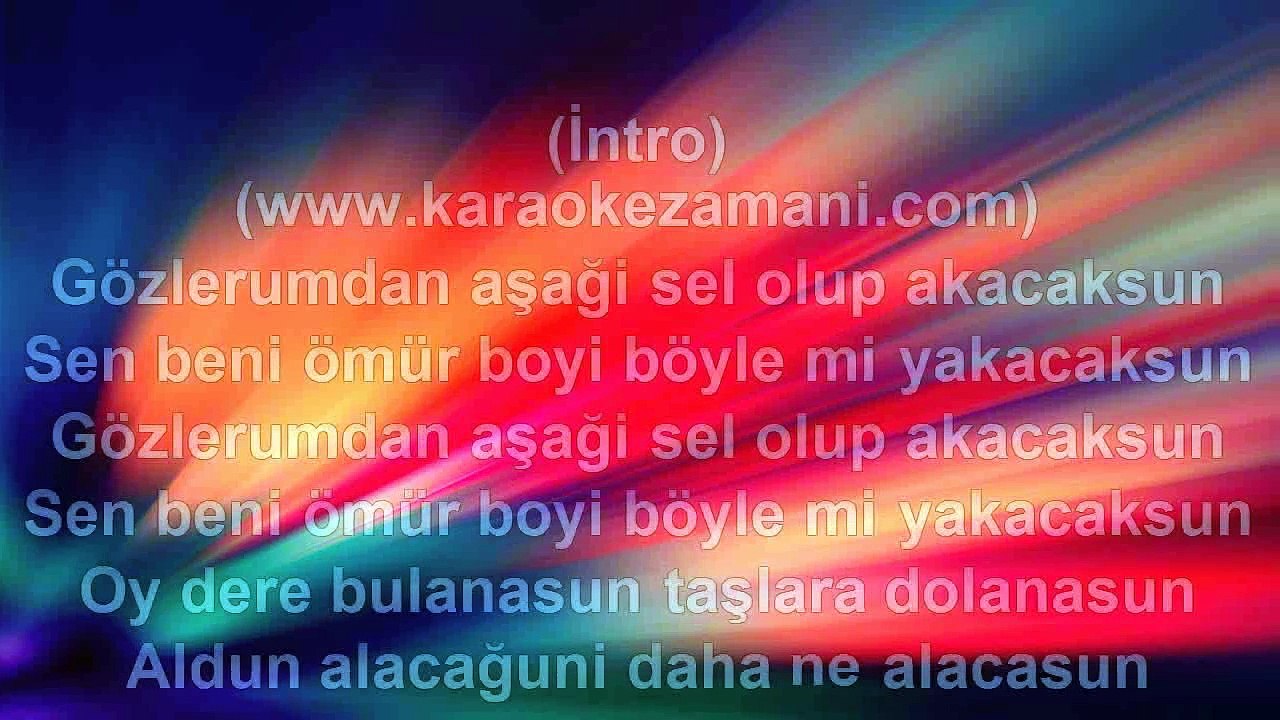 Davut Güloğlu - Oy Dere - (2012) TÜRKÇE KARAOKE