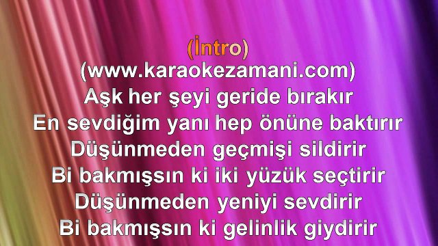 Demet Akalın - Aşk - 2011 TÜRKÇE KARAOKE