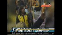 El Metropolitano: Anciano armó lío e insultó a pasajeros porque...