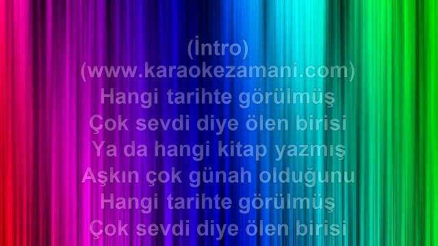 Demet Akalın - Banane Banane - 2004 TÜRKÇE KARAOKE