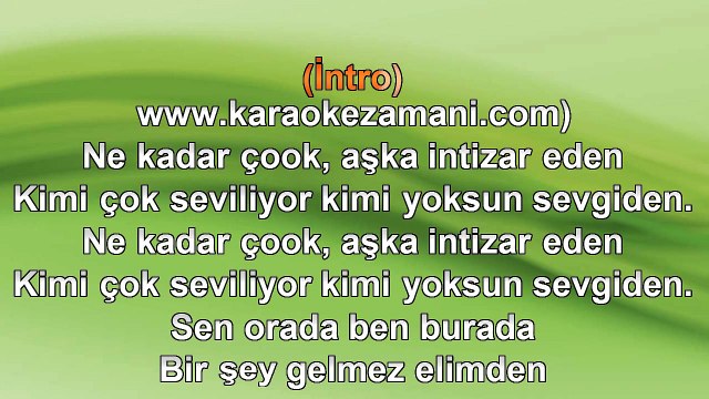 Demet Akalın - Bende Özledim - (2013) TÜRKÇE KARAOKE