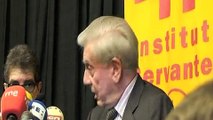 Nobel Prize Winner Mario Vargas Llosa holds press conference in New York