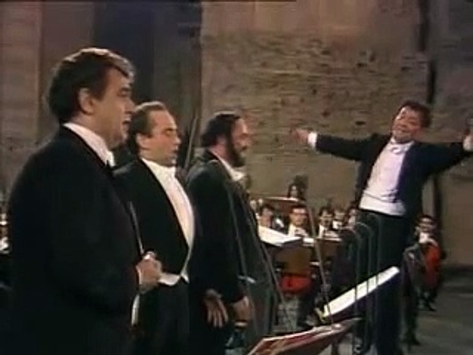 pavarotti & carreras &  p. domigo- cielito lindo - roma 1990