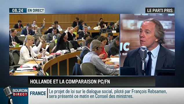 Le parti pris d'Hervé Gattegno : Comparaison PC / FN : elle est juste mais fait du tord politiquement à François Hollande – 22/04