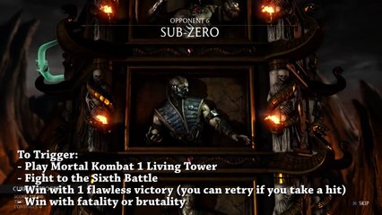 Mortal Kombat X Easter Egg - Keep It Secret AchievementTrophy Guide - Secret Fight