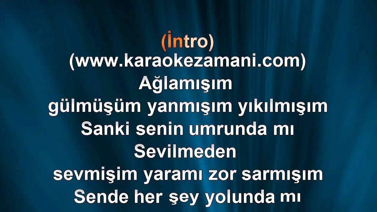 Demet Akalın - Yıkıl Karşımdan - (Feat. Gökhan Özen) - (2013) TÜRKÇE KARAOKE