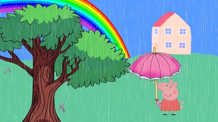 Pepa prase - kiša pada kaplicama kap kap kap