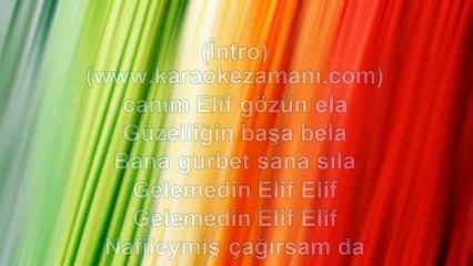 Deniz - Elif - 2004 TÜRKÇE KARAOKE