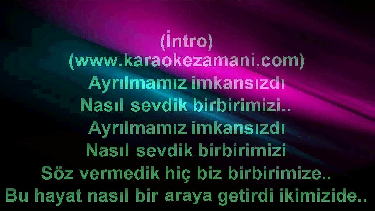 Deniz Seki - Hayallerim Hayal Oldu - 2011 TÜRKÇE KARAOKE