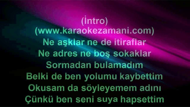 Deniz Seki - Suya Hapsettim - 2011 TÜRKÇE KARAOKE