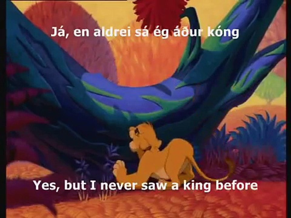 Lion King (icelandic) I Just Can't Wait To Be King +subs