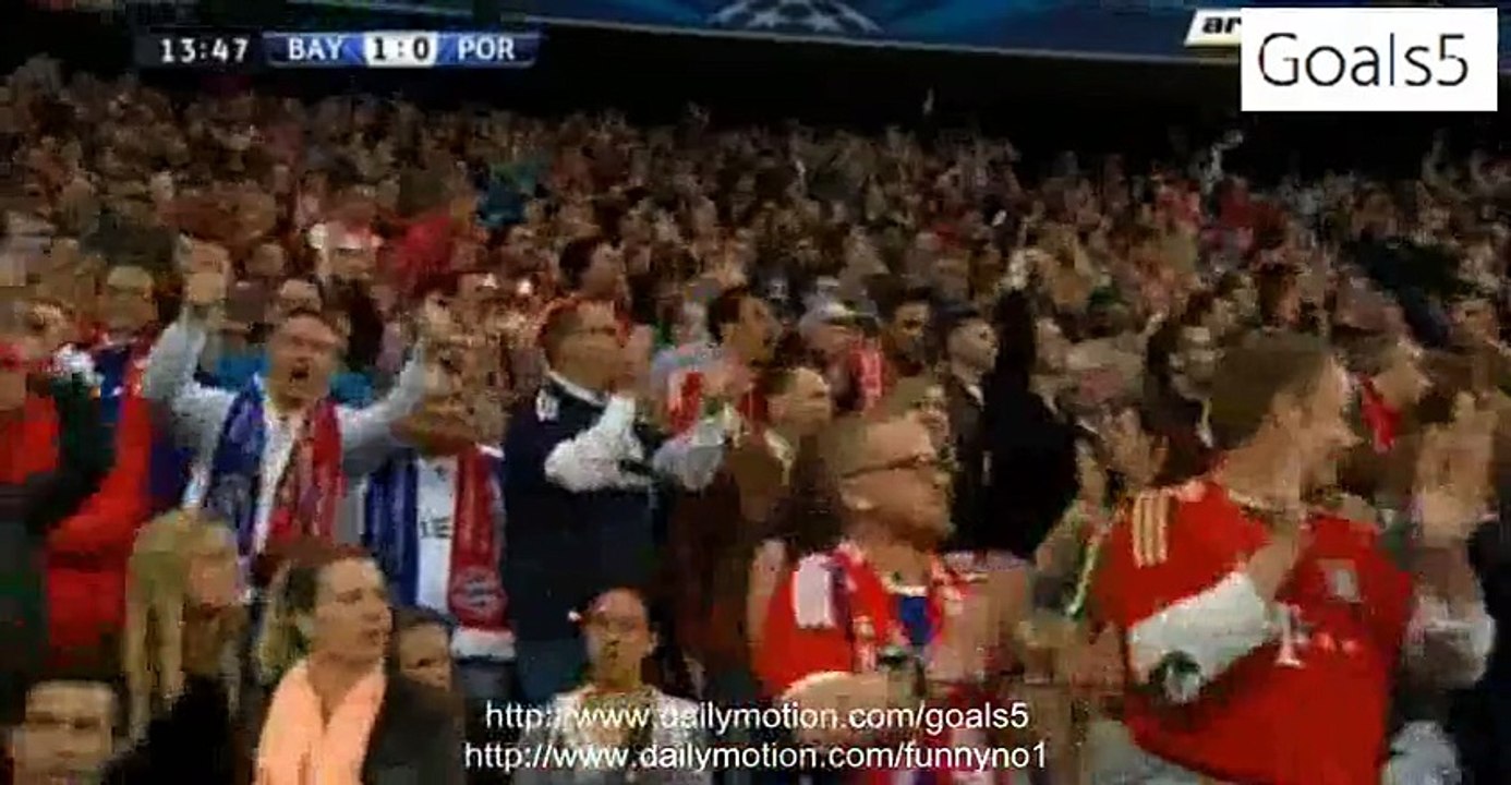 Thiago Alcantara Goal Bayern 1 - 0 Porto Champions League 21-4-2015