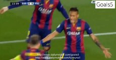 Neymar Goal Barcelona 1 - 0 PSG Champions League 21-4-2015