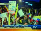 La salida de Lucio Gutiérrez generó cambios políticos, sociales y económicos